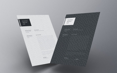 Flyer and Letter Mockup PSD Template Vol 41