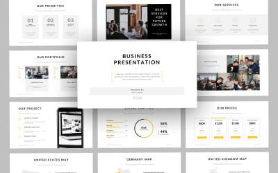 Plantilla de diapositivas de Google Business de BizDoe