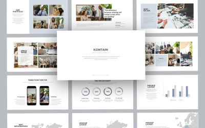 Plantilla de diapositivas de Google Minimal Business de Kontain