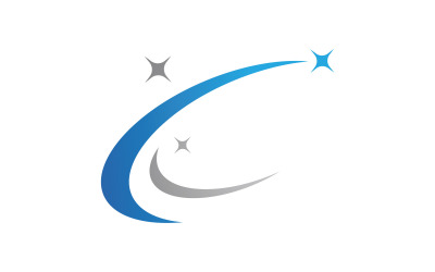 Шаблон дизайну логотипу зірки Fast star logo Vector illustration design V8