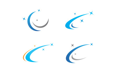 Шаблон дизайну логотипу зірки Fast star logo Vector illustration design V9