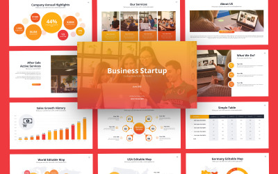 Szablon Actz Business Startup PowerPoint