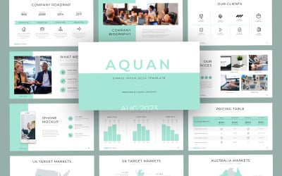 Plantilla de diapositivas de Google Aquan Business Pitch Deck