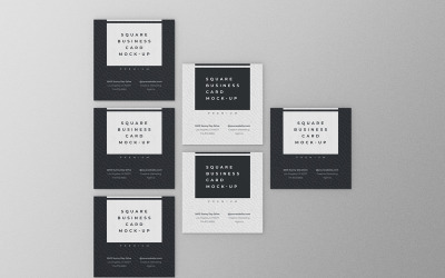 Modello PSD mockup biglietto da visita quadrato Vol 42