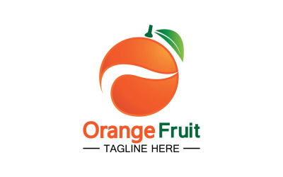 Orange Fruits Fresh Symbol Logo 6