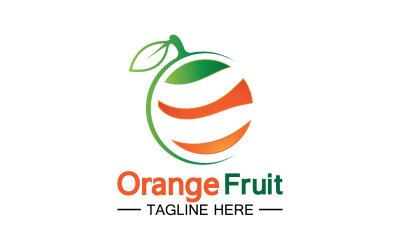 Orange Fruits Fresh Symbol Logo 7