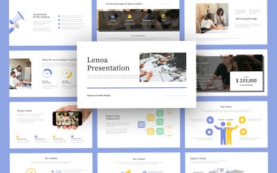 Plantilla de diapositivas de Google Business de Lenoa