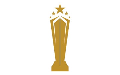 Golden Trophy Cups And Awards Logo 7