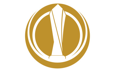 Logo delle coppe e dei premi del trofeo d&amp;#39;oro 19