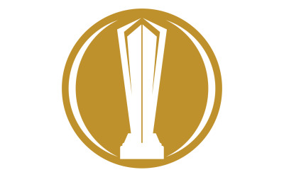 Logo delle coppe e dei premi del trofeo d&amp;#39;oro 23