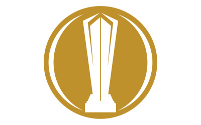 Logo delle coppe e dei premi del trofeo d&amp;#39;oro 23