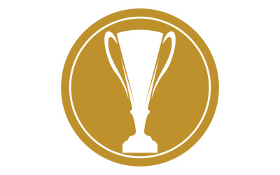 Logo delle coppe e dei premi del trofeo d&amp;#39;oro 24