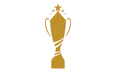 Logo delle coppe e dei premi del trofeo d&amp;#39;oro 5