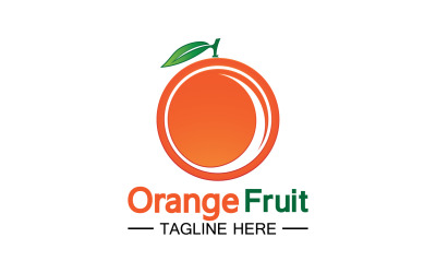 Orange Fruits Fresh Symbol Logo 23