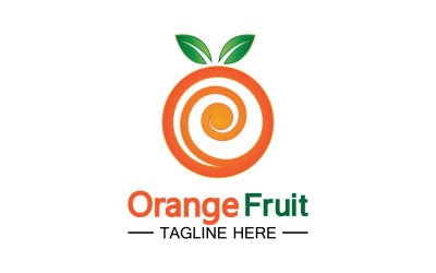 Orange Fruits Fresh Symbol Logo 29
