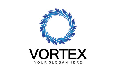 Vortex Circle Ring Vector Logo Modèle 12