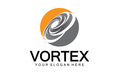 Vortex Circle Ring Vector Logo Modèle 2