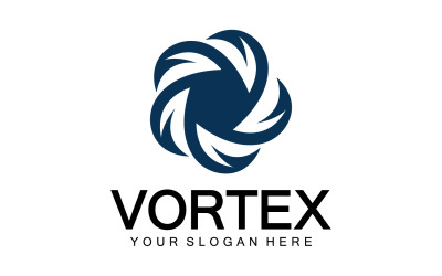 Vortex Circle Ring Vector Logo Modèle 7