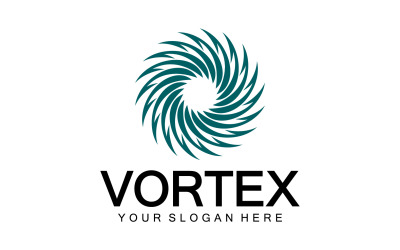 Vortex Circle Ring Vector Logo Tempate 10