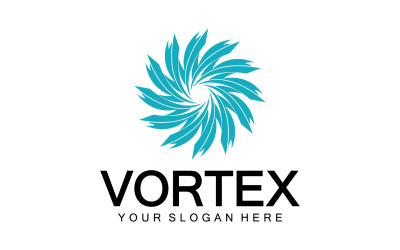 Vortex Circle Ring Vector Logo Tempate 14