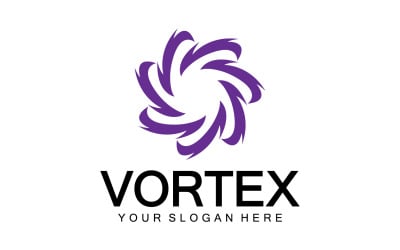 Vortex Circle Ring Vector Logo Tempate 16