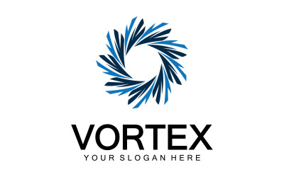 Vortex Circle Ring Vector Logo Tempate 23