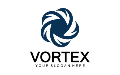 Vortex Circle Ring Vector Logo Tempate 7