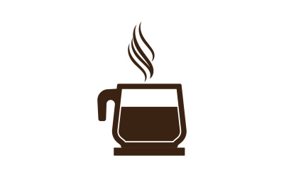 Plantilla de logotipo y símbolo de bebida de café 11