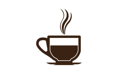 Plantilla de logotipo y símbolo de bebida de café 12