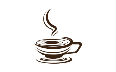 Plantilla de logotipo y símbolo de bebida de café 19