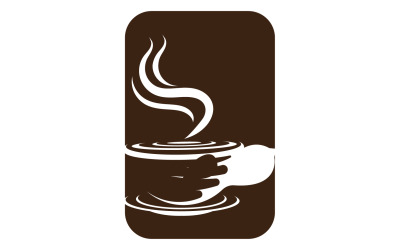 Plantilla de logotipo y símbolo de bebida de café 28