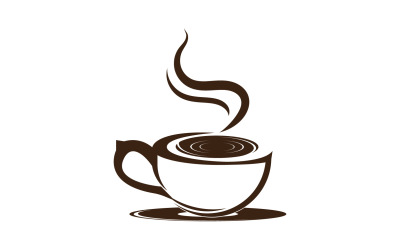 Plantilla de logotipo y símbolo de bebida de café 6