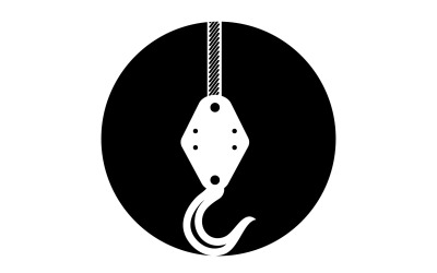 Simbolo del vettore di costruzione del logo della gru 22