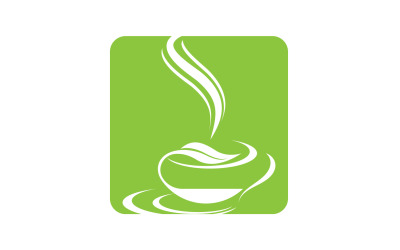 Plantilla de vector de logotipo de bebida de té verde 16
