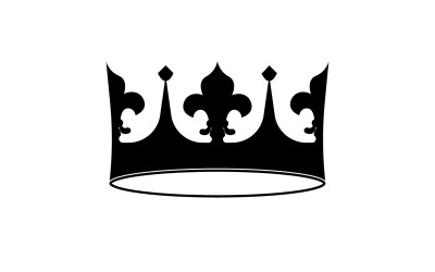 Kronen-Logo-Vorlage Vektorsymbol Illustration 4