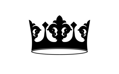 Kronen-Logo-Vorlage Vektorsymbol Illustration 8