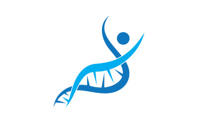 Logo de l&amp;#39;ADN humain Icon Design Vector 21