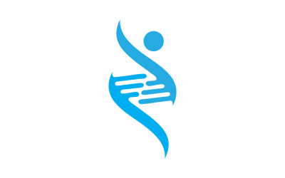 Logo de l&amp;#39;ADN humain Icon Design Vector 24