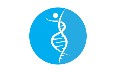 Logo de l&amp;#39;ADN humain Icon Design Vector 29