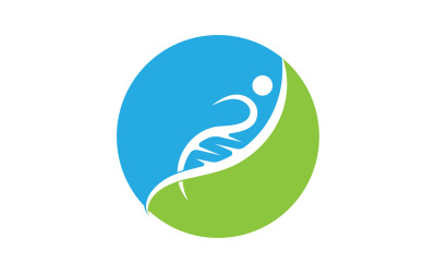 Logo de l&amp;#39;ADN humain Icon Design Vector 35