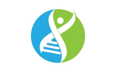 Logo de l&amp;#39;ADN humain Icon Design Vector 38