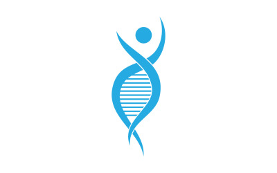 Menschliches DNA-Logo Icon Design Vector 15