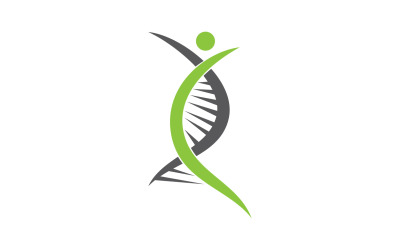 Menschliches DNA-Logo Icon Design Vector 20