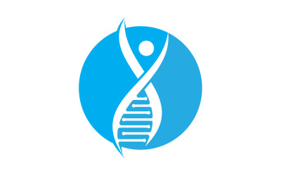 Menschliches DNA-Logo Icon Design Vector 27