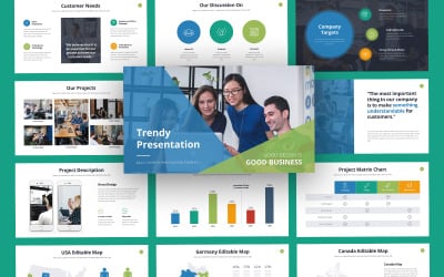 Trendy Business Google Slides Template
