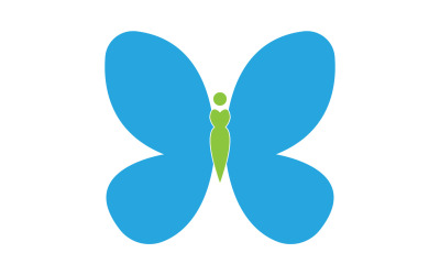 Beauty Flying Women Vintage Butterfly Logo 10