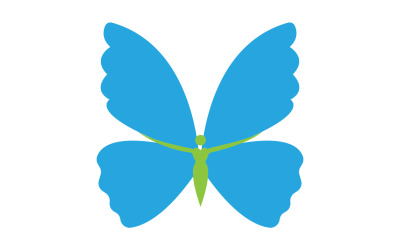 Beauty Flying Women Vintage Butterfly Logo 16