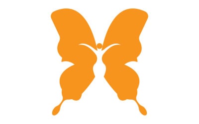 Beauty Flying Women Vintage Butterfly Logo 7