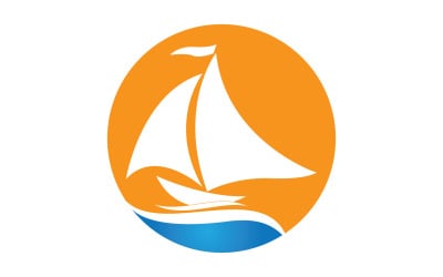 Crociera oceanica nave lineare Silhouette logo Vector 40
