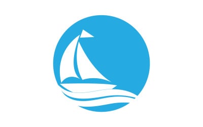 Crociera oceanica nave lineare Silhouette logo Vector 49